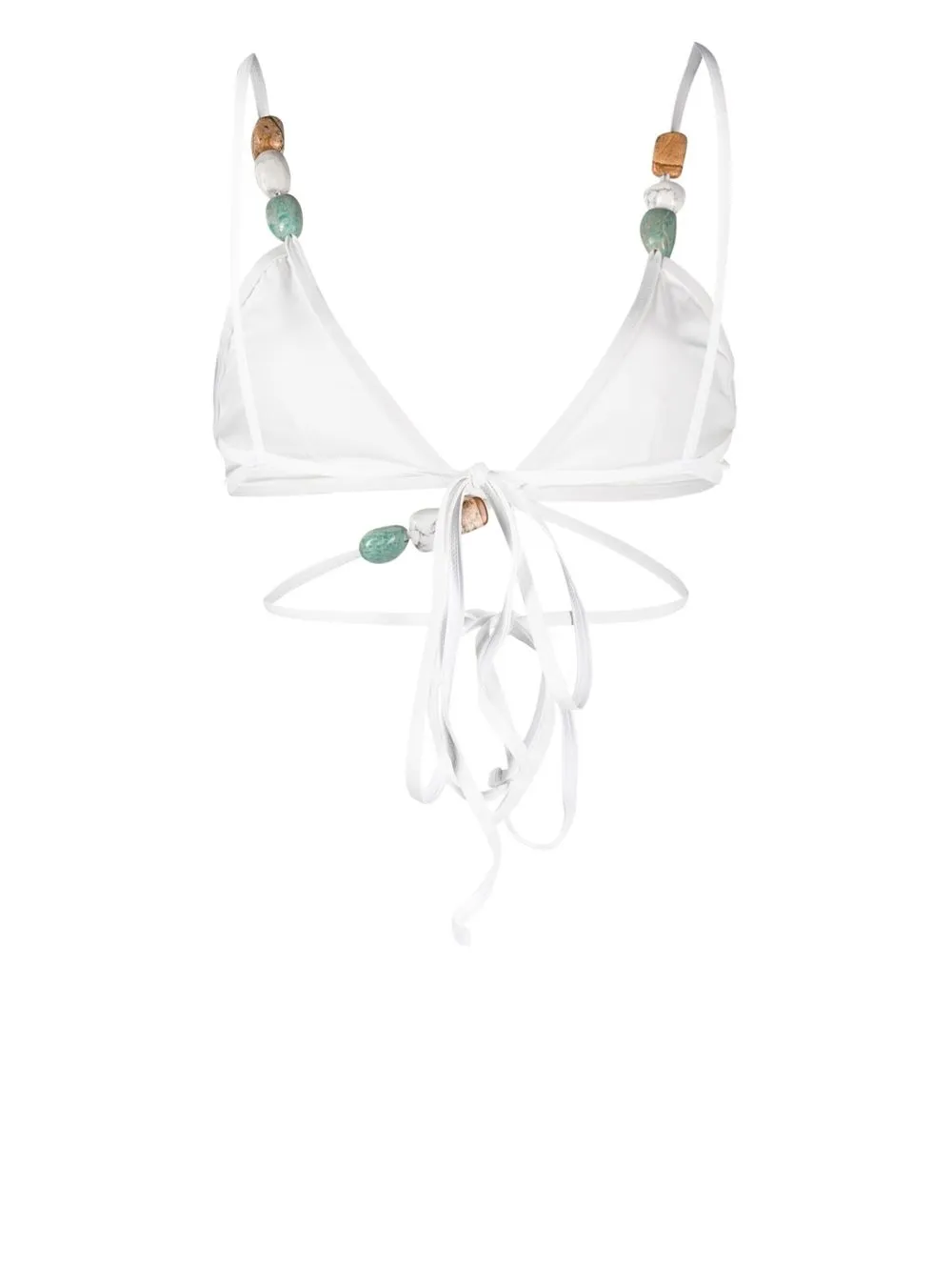 Christopher Esber Triangel bikinitop - Wit