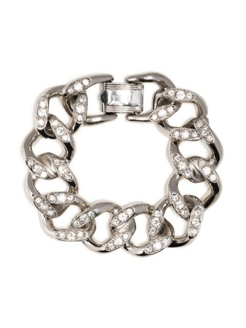 Kenneth Jay Lane crystal-embellished chain bracelet