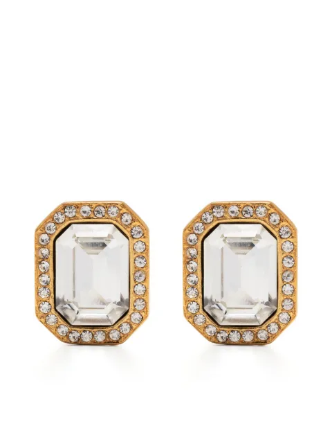 Kenneth Jay Lane crystal-embellished clip-on earrings