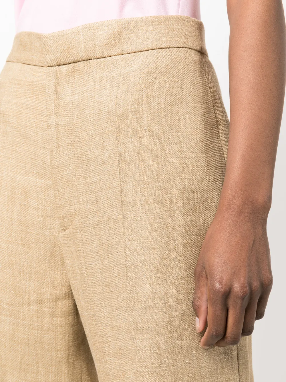 Polo Ralph Lauren Mid-rise Straight-leg Trousers In Brown