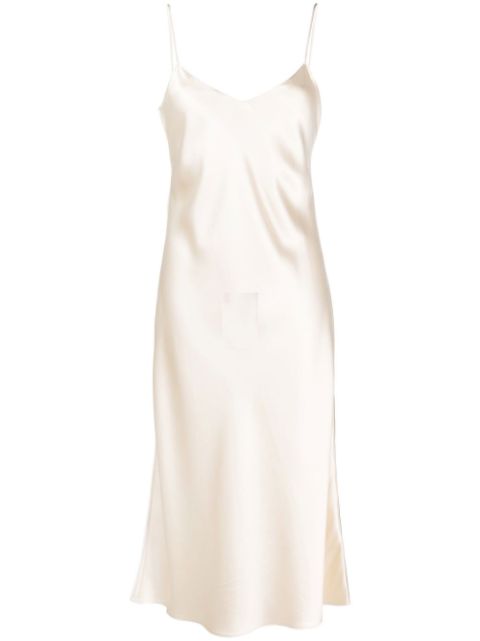 Polo Ralph Lauren V-neck silk midi dress Women