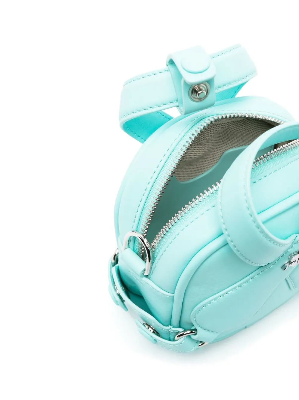 Courrèges Loop X Mini Leather Bag | Blue | FARFETCH