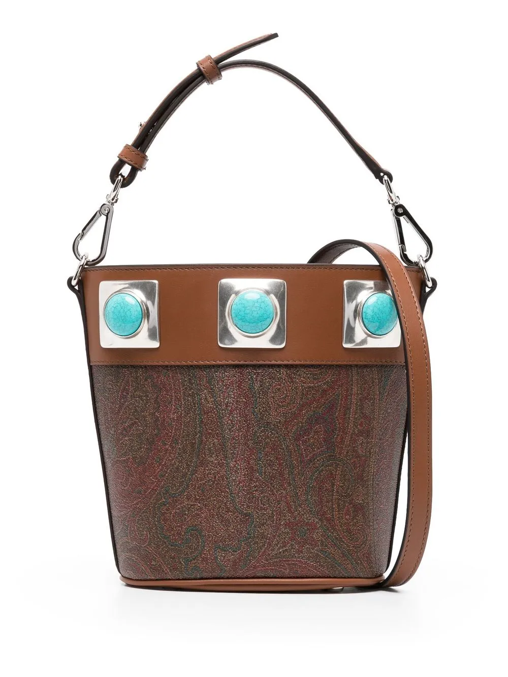 

ETRO Crown Me paisley bucket bag - Brown