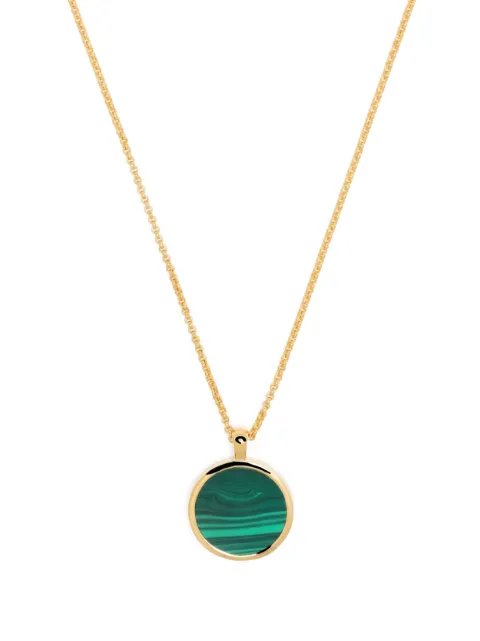 Tom Wood yellow gold malachite necklace