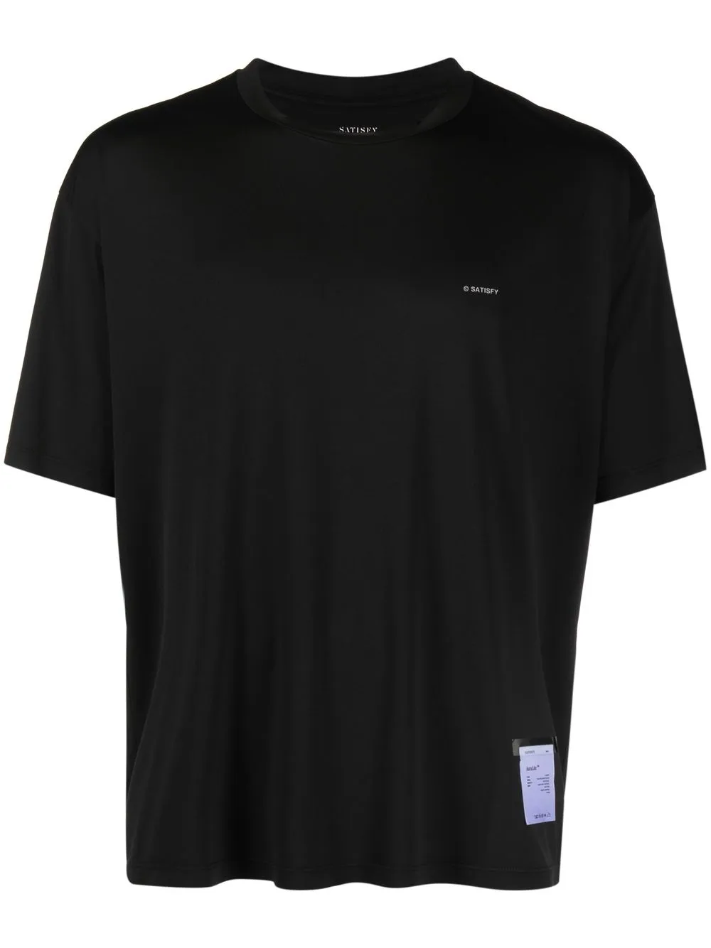 

Satisfy playera deportiva con logo estampado - Negro