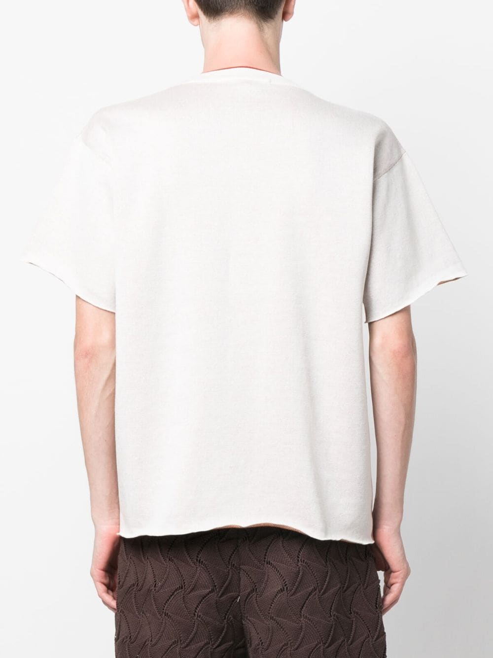 Shop Robyn Lynch Smiley-print Cotton T-shirt In Neutrals