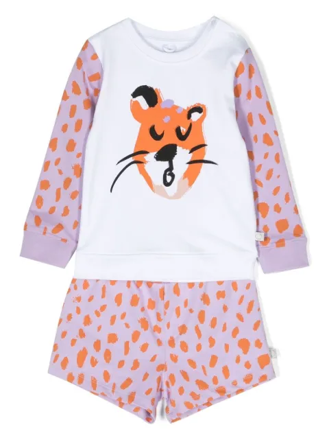 Stella McCartney Kids survêtement à imprimé tigre