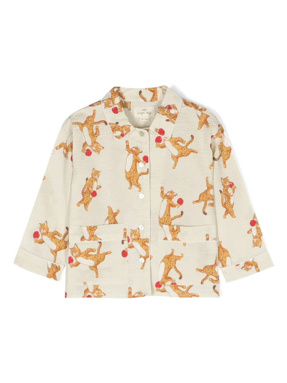 Konges Sløjd camisa con gato estampado | neutro | Image 1