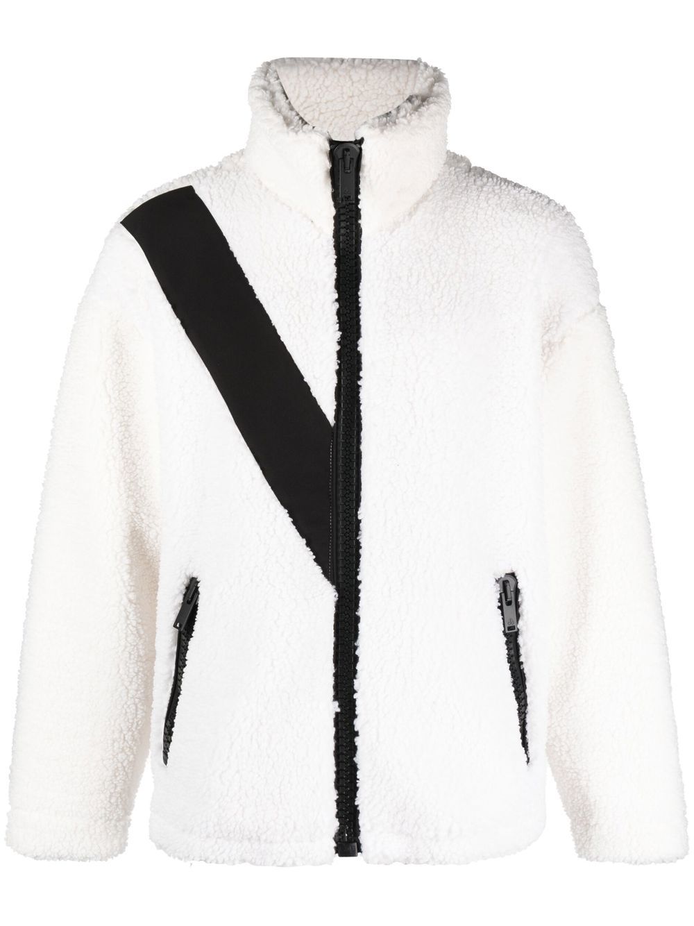 Moose Knuckles fleece-style zip-up jacket - White