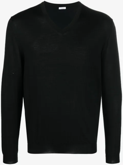 Malo V-neck cashmere knit jumper