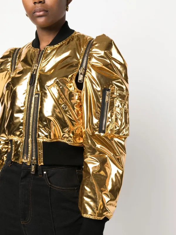Undercover Metallic zip-up Bomber Jacket - Farfetch