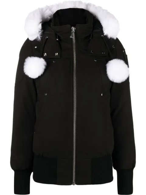 Moose Knuckles feather down hooded jacket