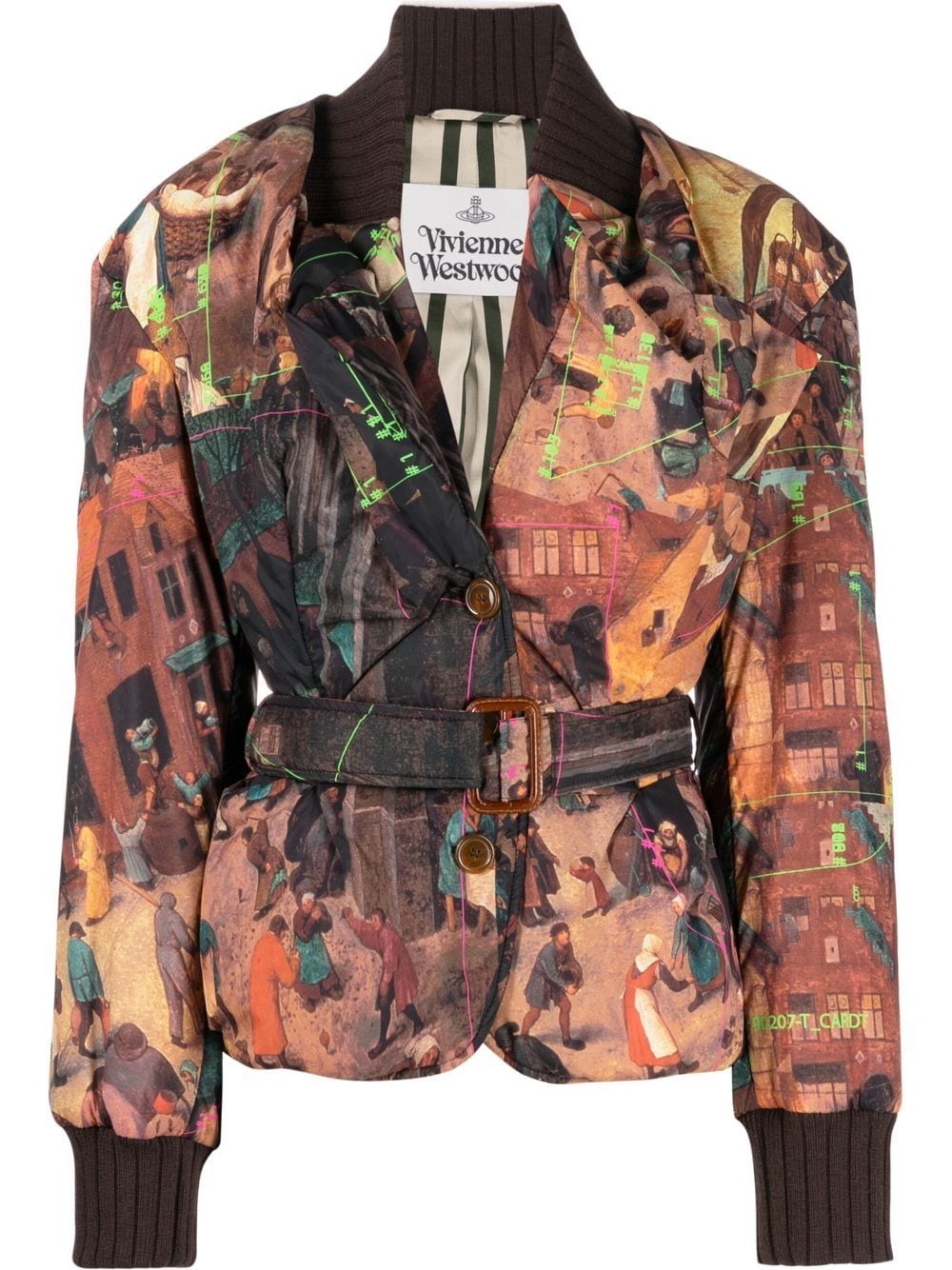 Vivienne Westwood graphic-print Belted Jacket - Farfetch