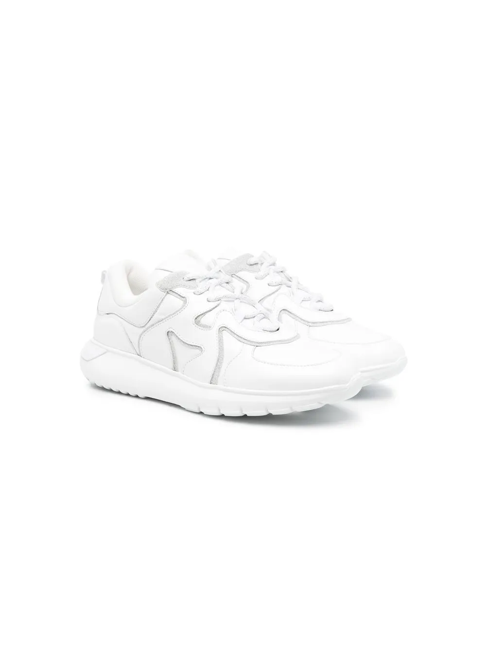 

Hogan Kids panelled low-top sneakers - White