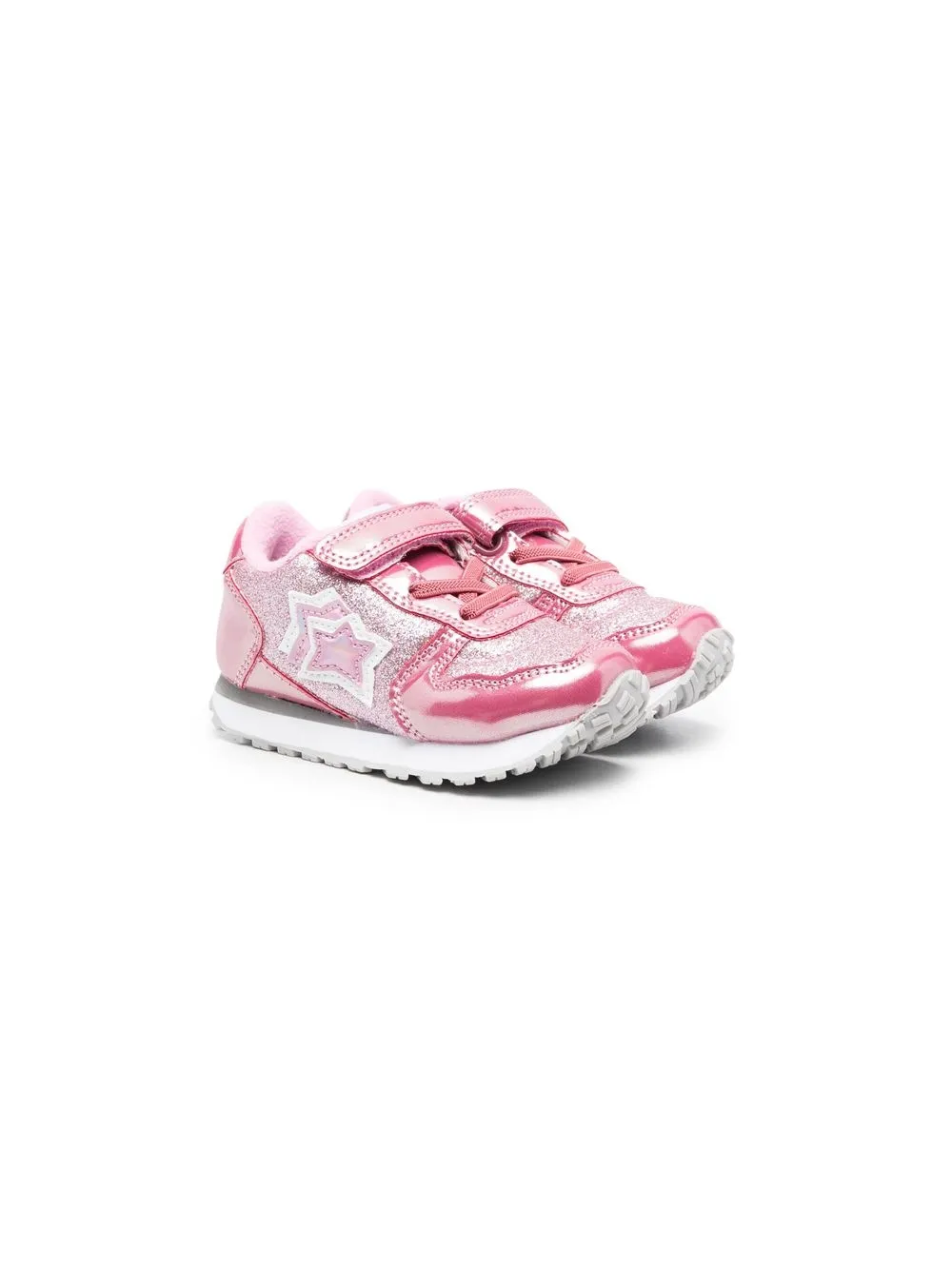 

Atlantic Stars metallic star-patch sneakers - Rosado