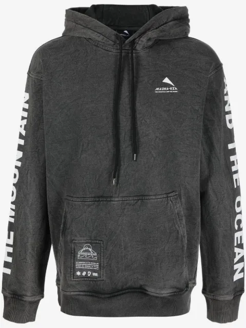Mauna Kea hoodie med blekt effekt