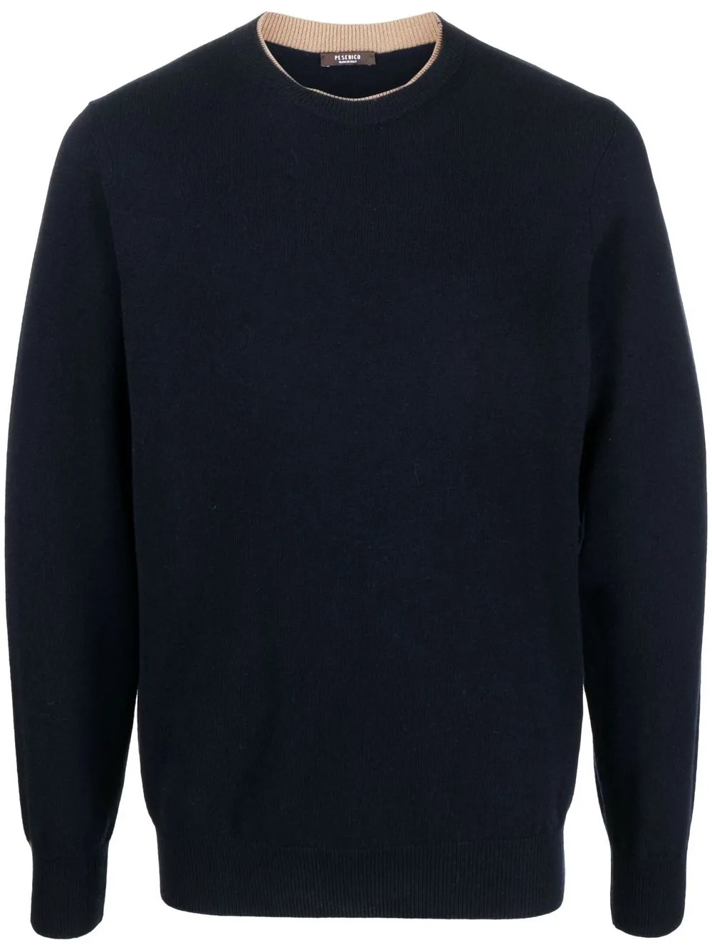 

Peserico ribbed-knit crew neck sweatshirt - Blue