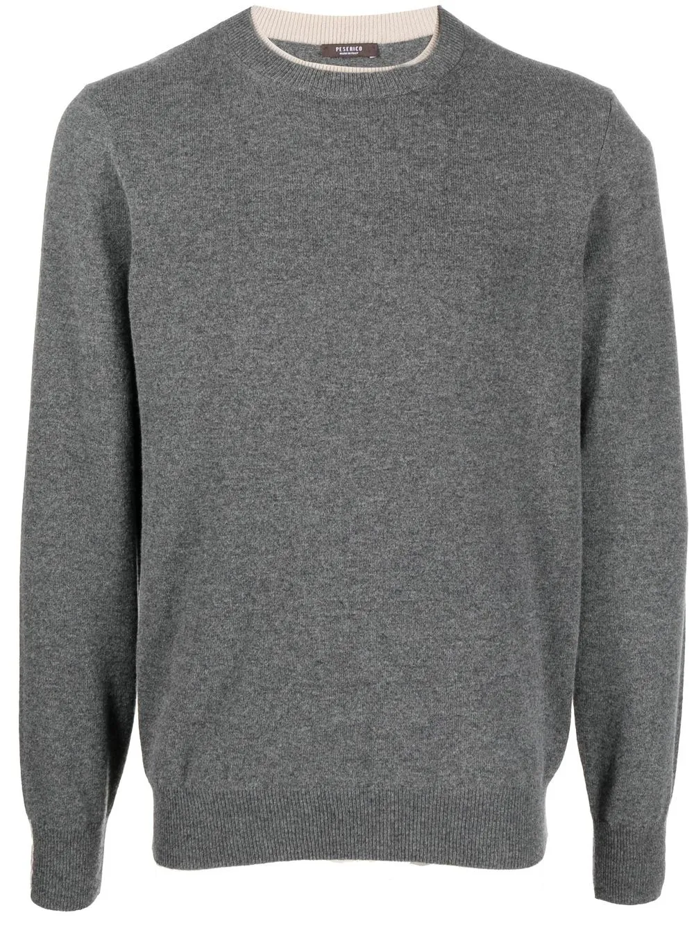 

Peserico ribbed-knit crew neck sweatshirt - Grey