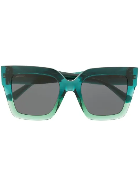 Edna tinted square frame sunglasses