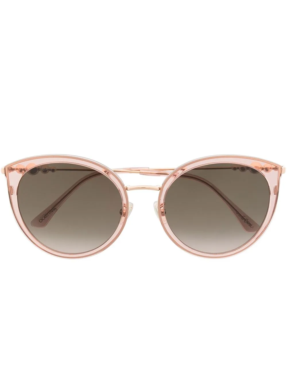 

Jimmy Choo Eyewear Sussie round tinted sunglasses - Metallic