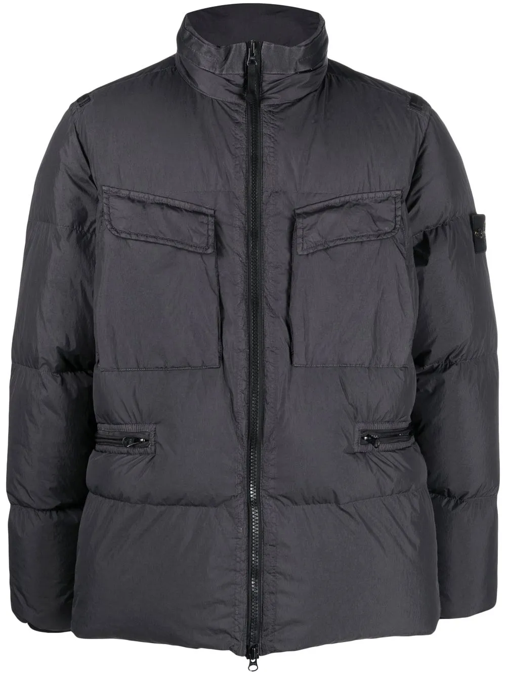 

Stone Island padded zipped-up jacket - Black
