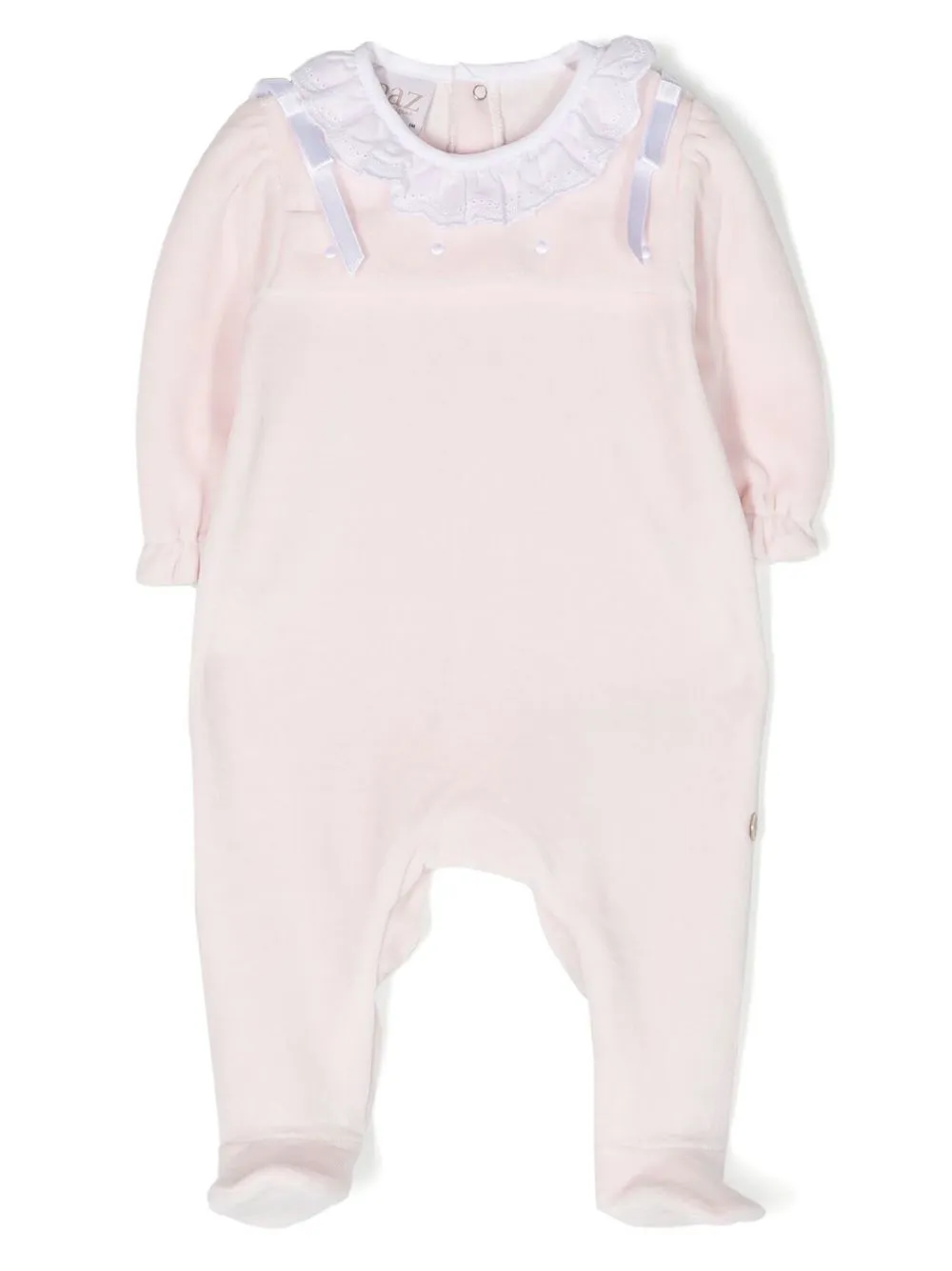 

Paz Rodriguez ruffled-collar babygrow - Pink