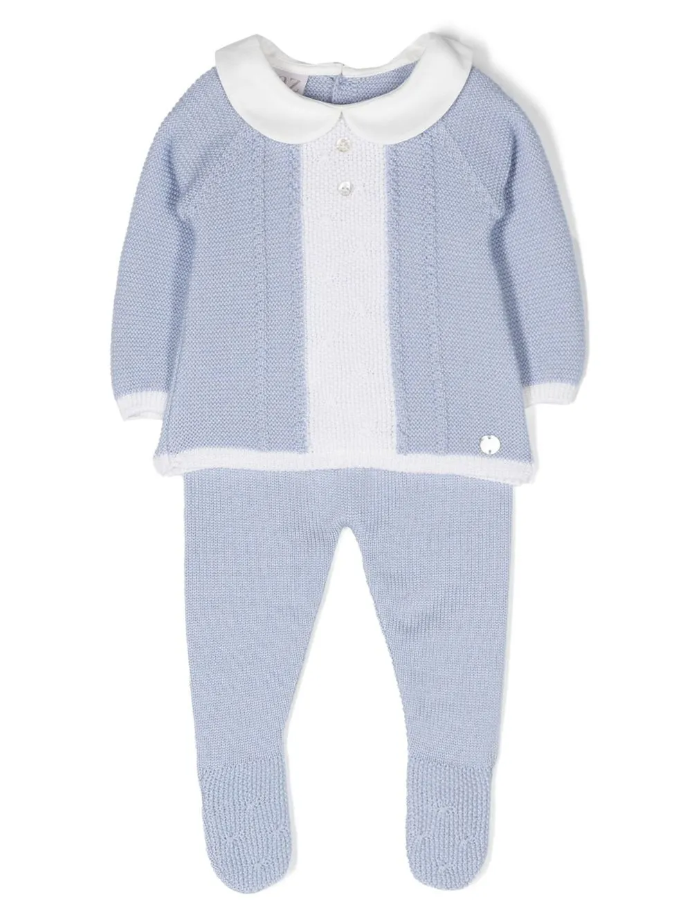 

Paz Rodriguez two-tone knitted trouser set - Blue