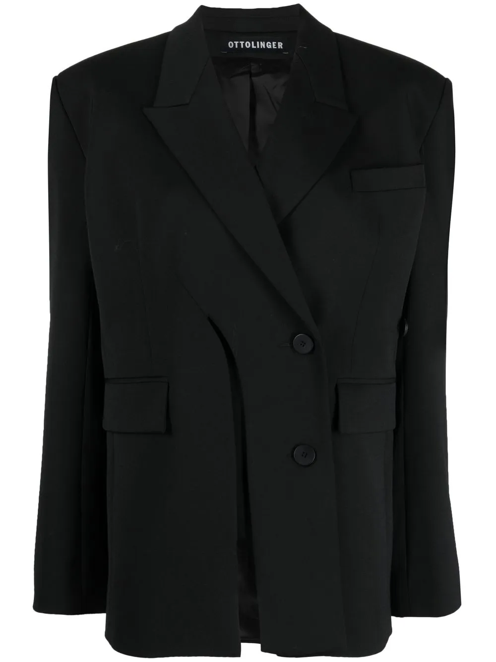 

Ottolinger double-breasted split blazer - Black