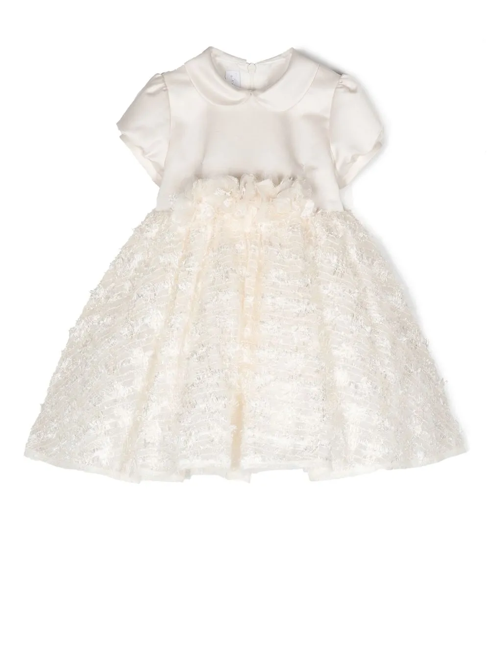 

Colorichiari floral-lace tulle dress - White