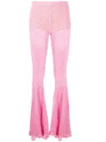 Blumarine knitted flared trousers - Pink