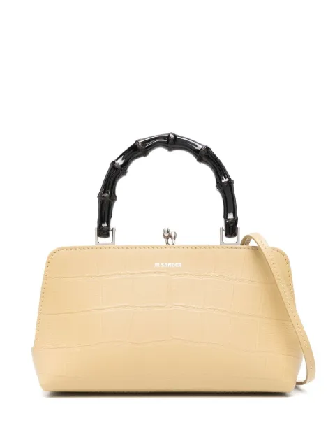 Jil Sander 仿鳄鱼纹压纹斜挎包