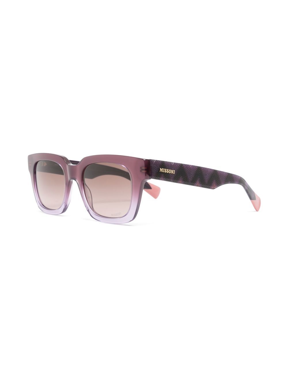 MISSONI EYEWEAR Zonnebril met vierkant montuur - Zwart