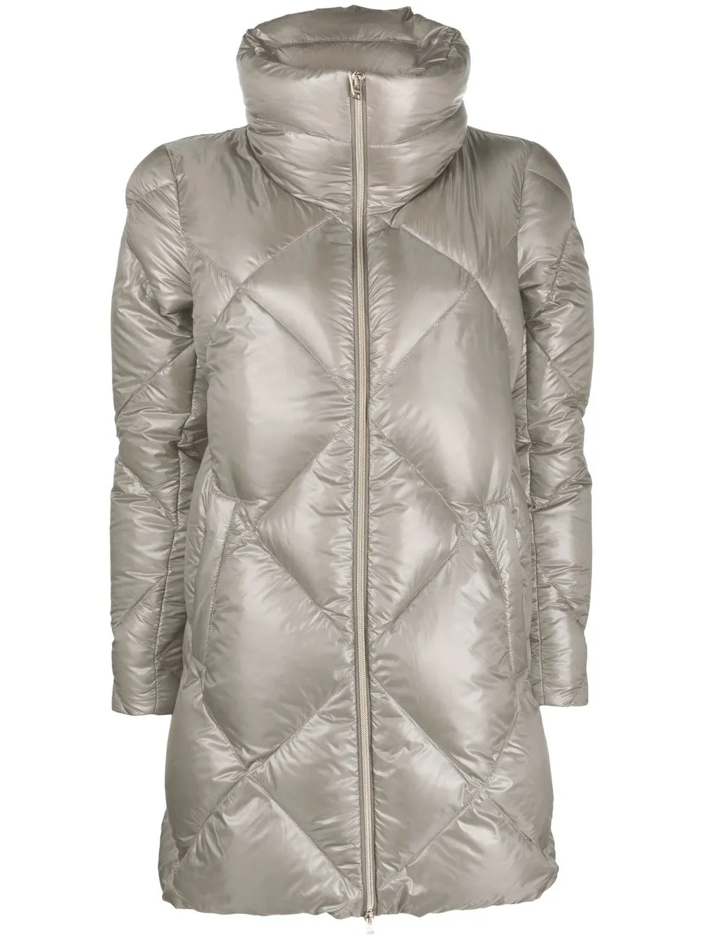 

Herno quilted zip-up down coat - Grey