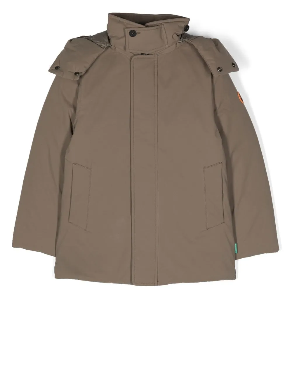 

Save The Duck Kids two-pocket hooded padded jacket - Brown
