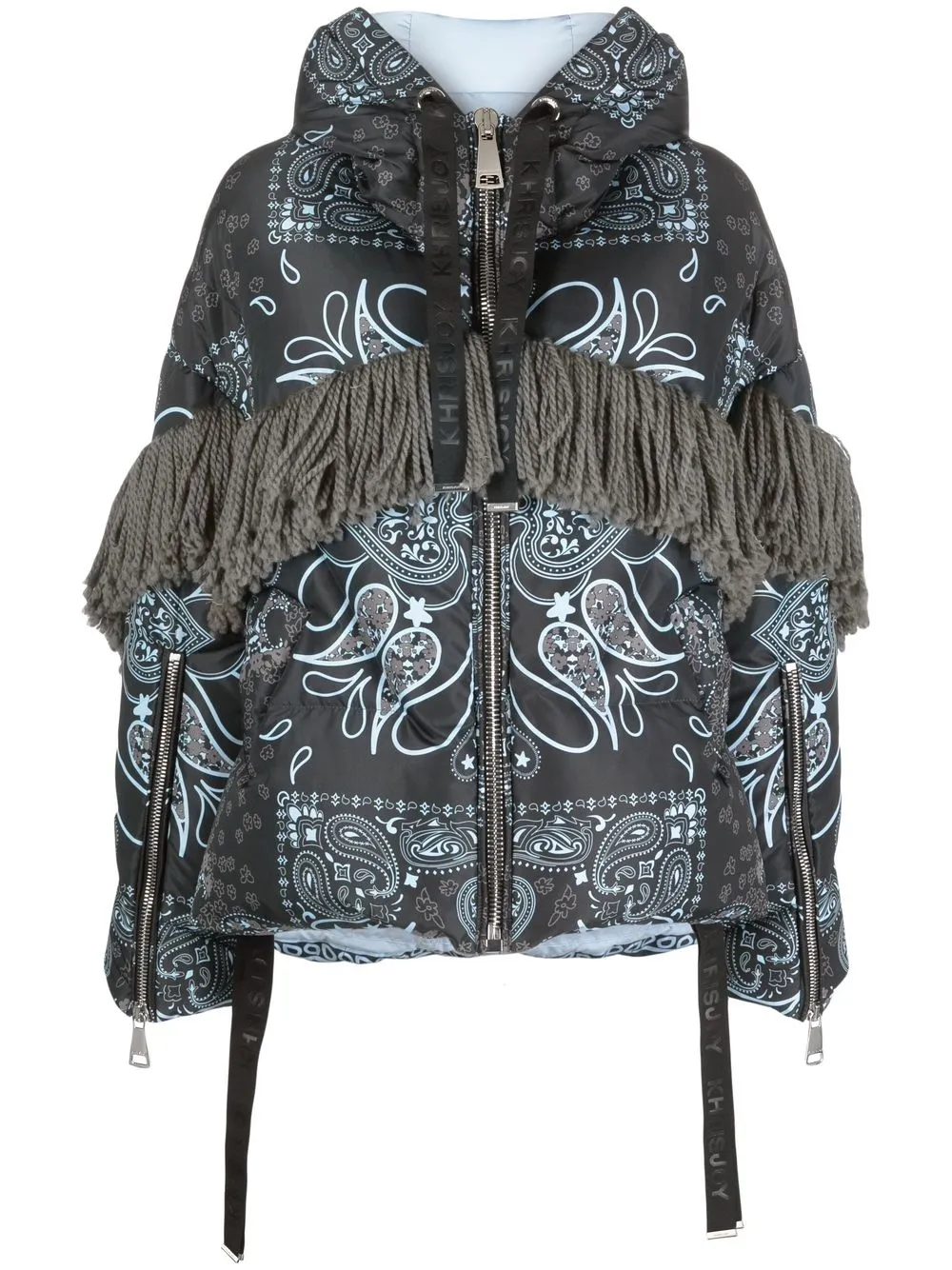 

Khrisjoy fringed zip-up jacket - Black