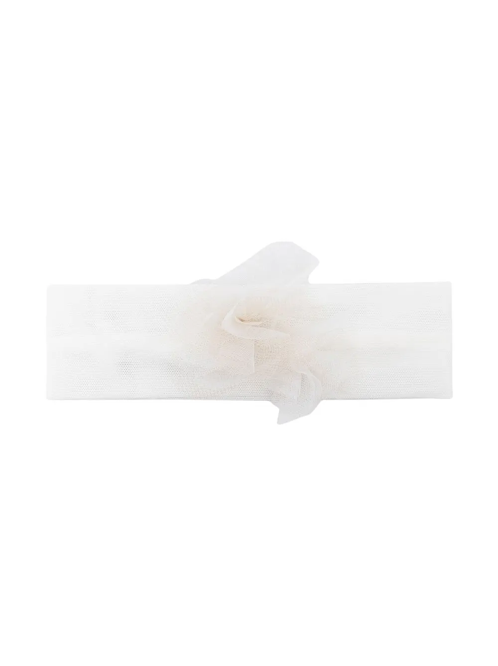 

Colorichiari tulle-rose detail headband - White