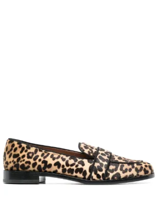 Womens animal deals print loafers