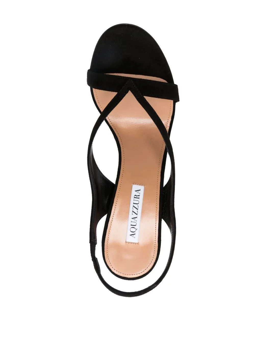 Aquazzura Black Very Izzy 105 Suede Sandals ModeSens