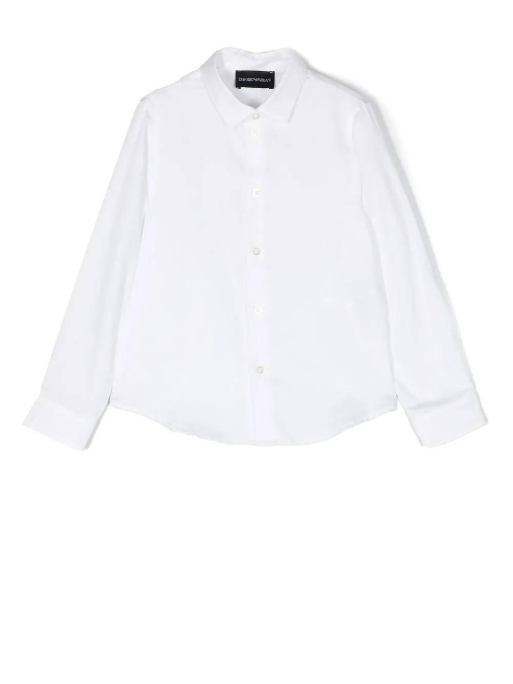 

Emporio Armani Kids button-up cotton shirt - White