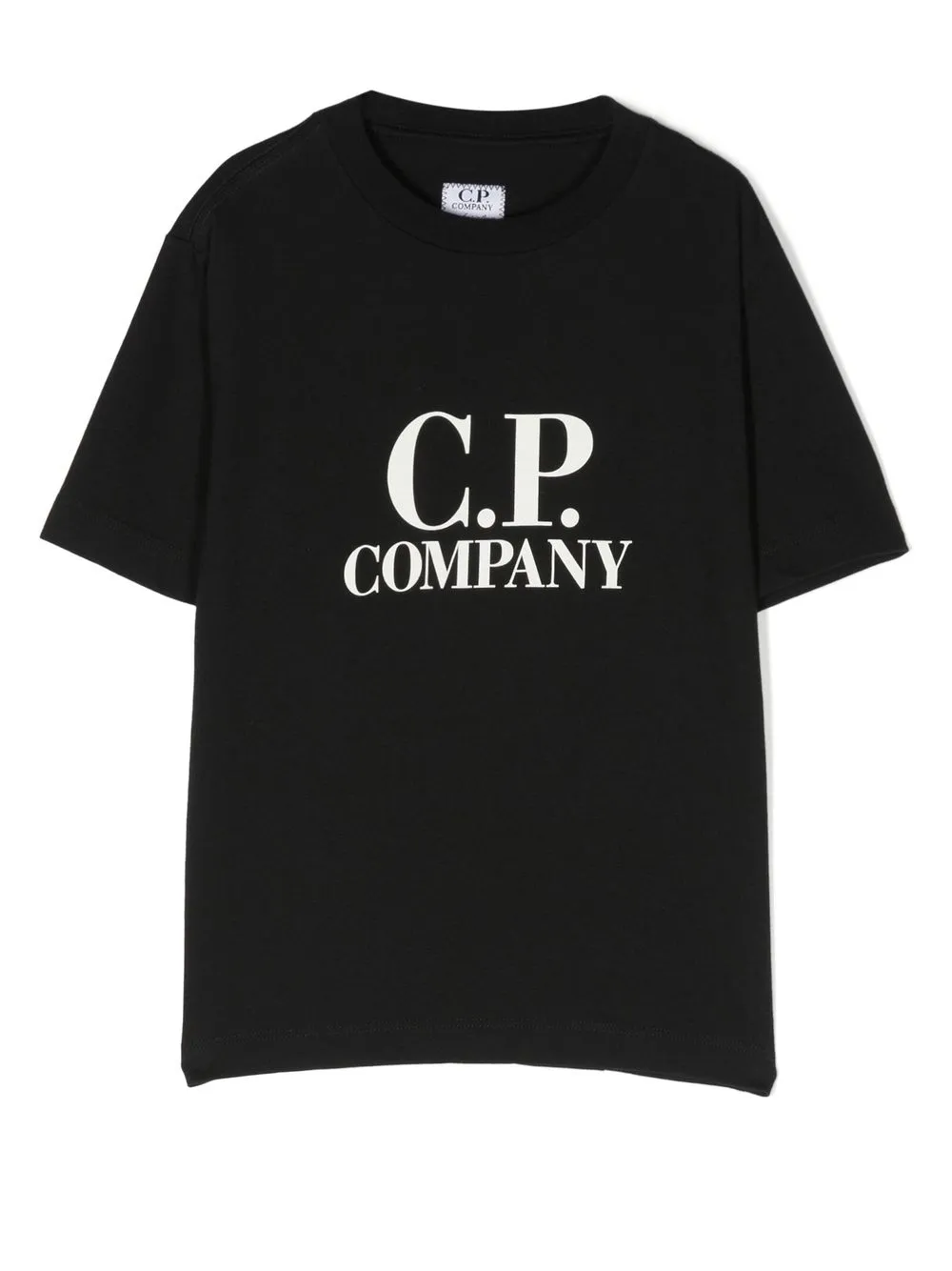 

C.P. Company Kids Goggle hood-print cotton T-shirt - Black