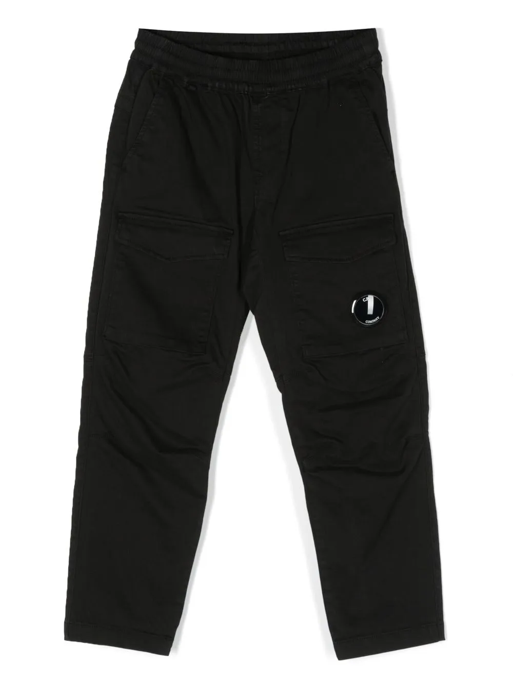 

C.P. Company Kids logo-plaque cargo trousers - Black