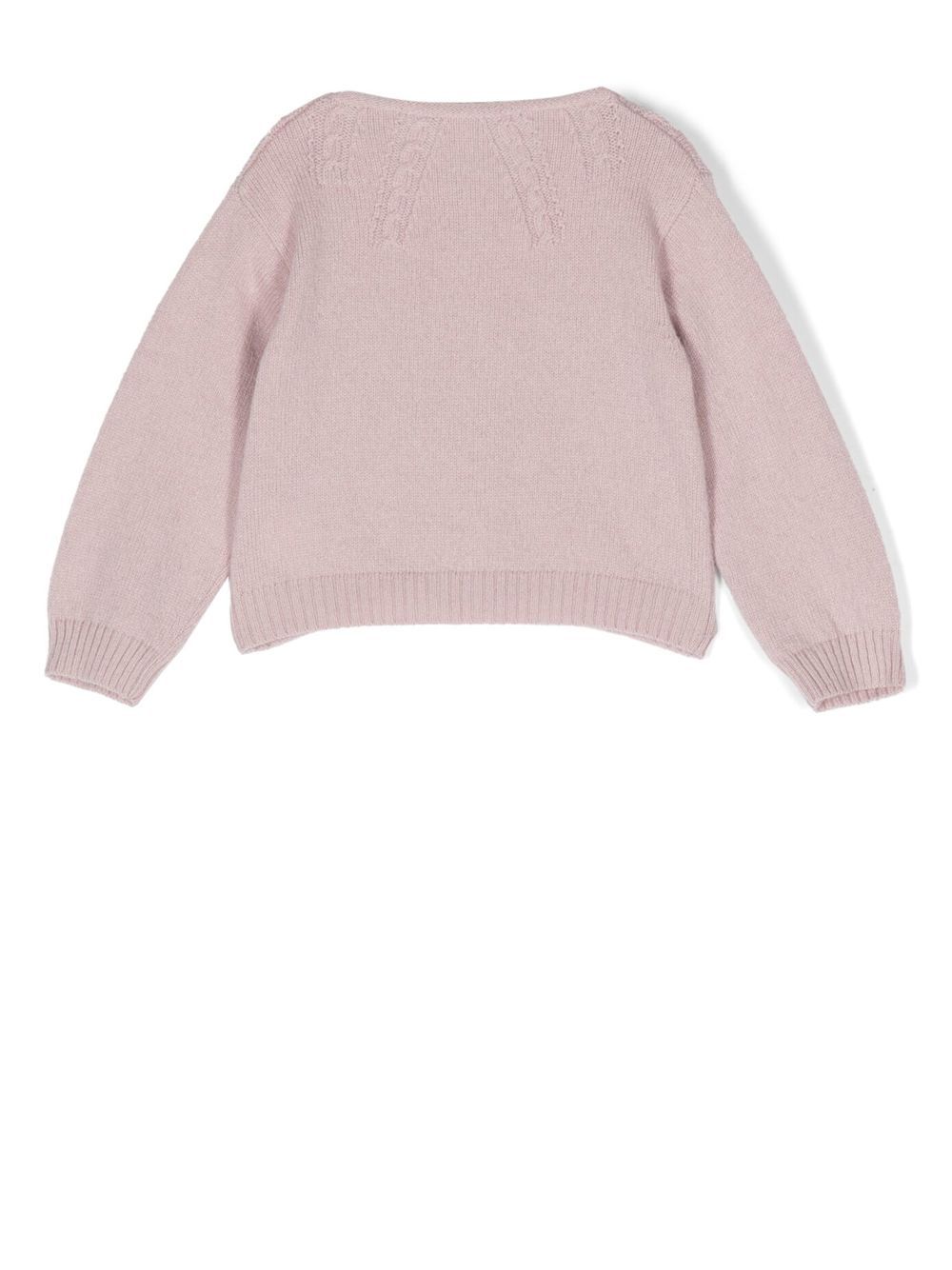 mariella ferrari fine-knit buttoned cardigan - pink