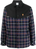 Marcelo Burlon County of Milan checked long-sleeve jacket - Blue
