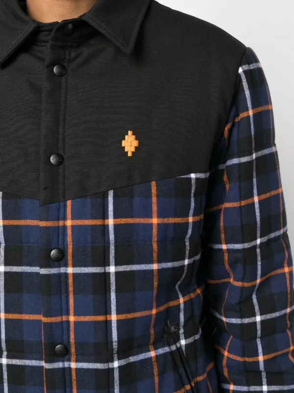 Marcelo Burlon County Of Milan Checked long-sleeve Jacket