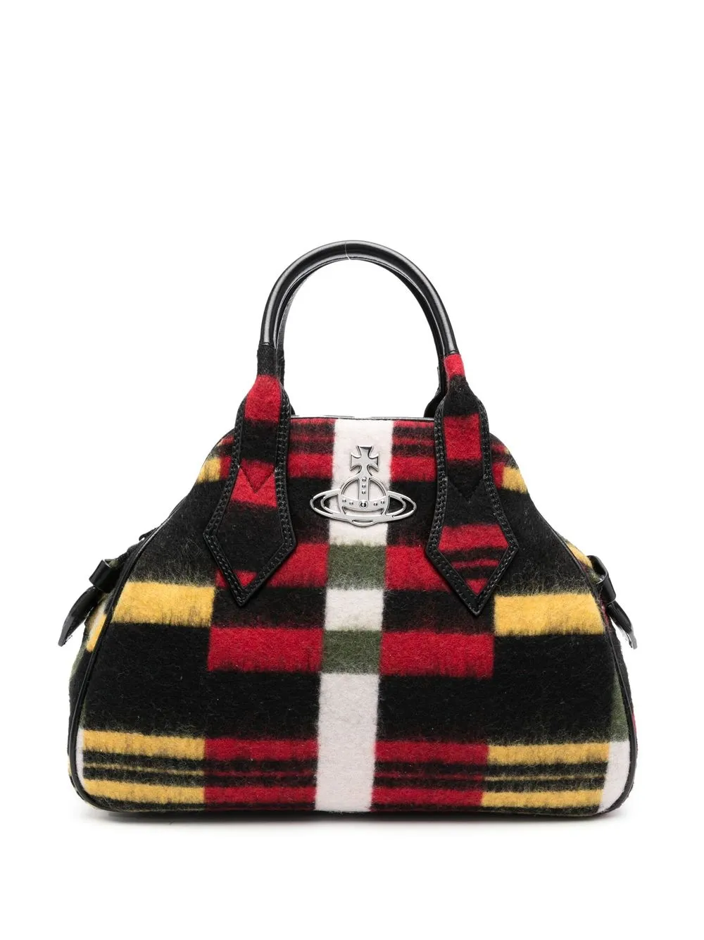 

Vivienne Westwood Yasmin check-pattern tote bag - Black