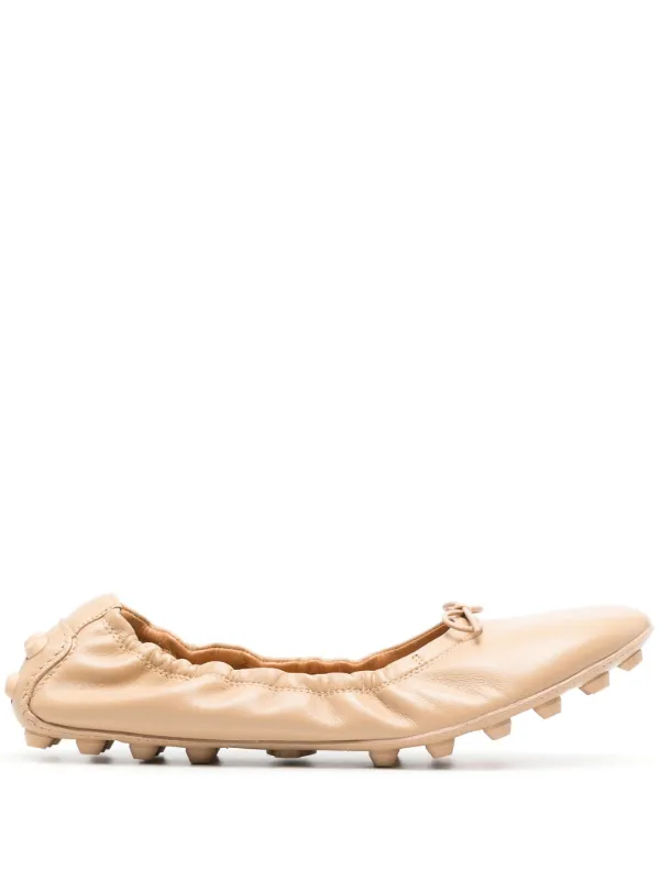 Tod's Gommino Ballerina Shoes in Neutrals