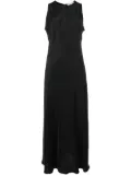 Asceno Valencia silk slip dress - Black