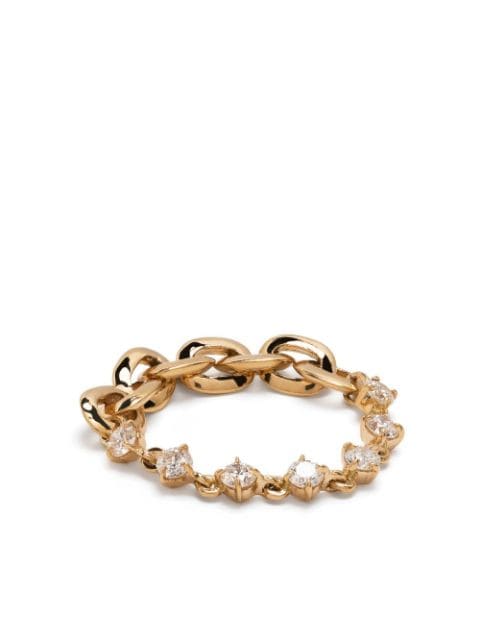 Lizzie Mandler Fine Jewelry 18kt yellow gold Éclat diamond tennis ring