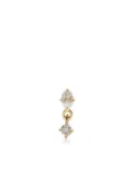 Lizzie Mandler Fine Jewelry 18kt yellow gold Mix Matched diamond stud earring