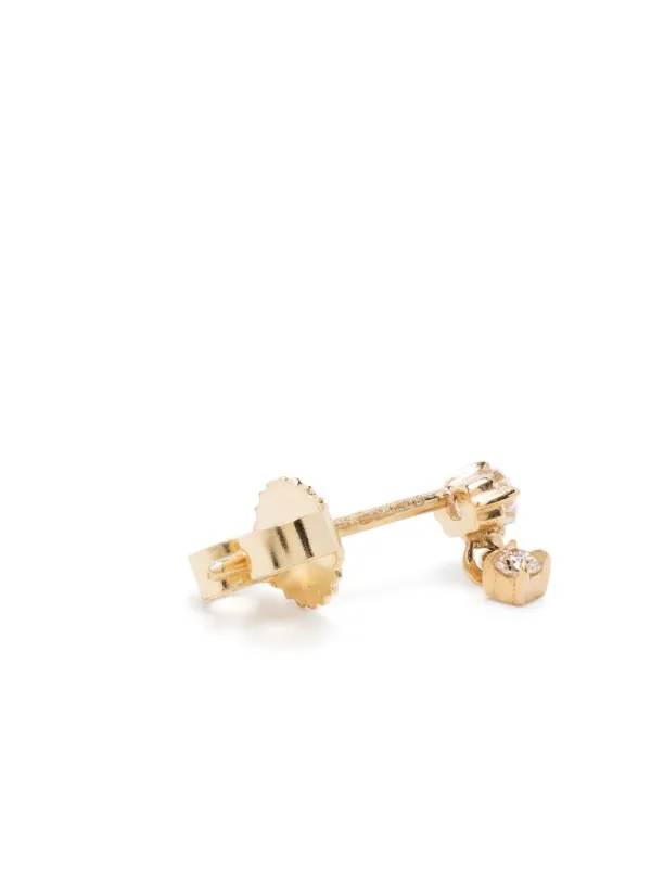 Lizzie Mandler Fine Jewelry Mix Matched ダイヤモンド ピアス